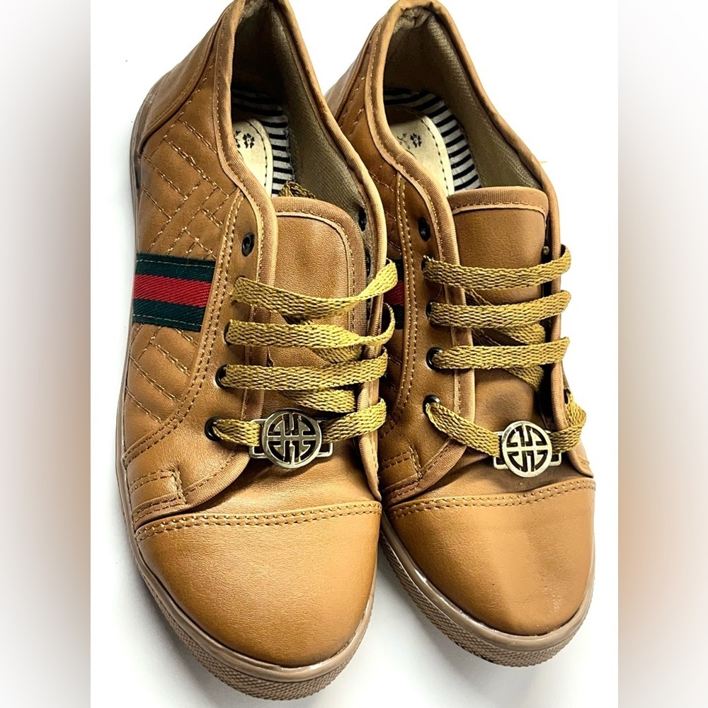 Joseline Shoes Made in Mexico Lightweight Tan Casual Sneakers - Picture 3 of 15